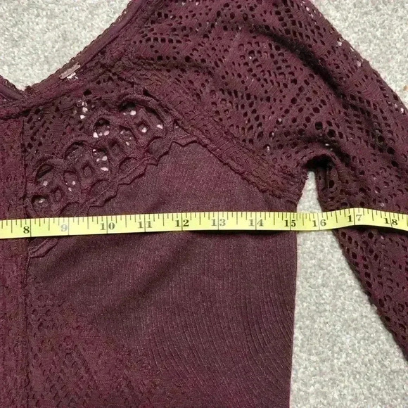 Free People Dress Mini Lace Ribbed - Picture 2 of 10